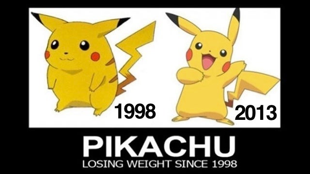 Pikachu Used To Be Way Cuter (and Fatter)