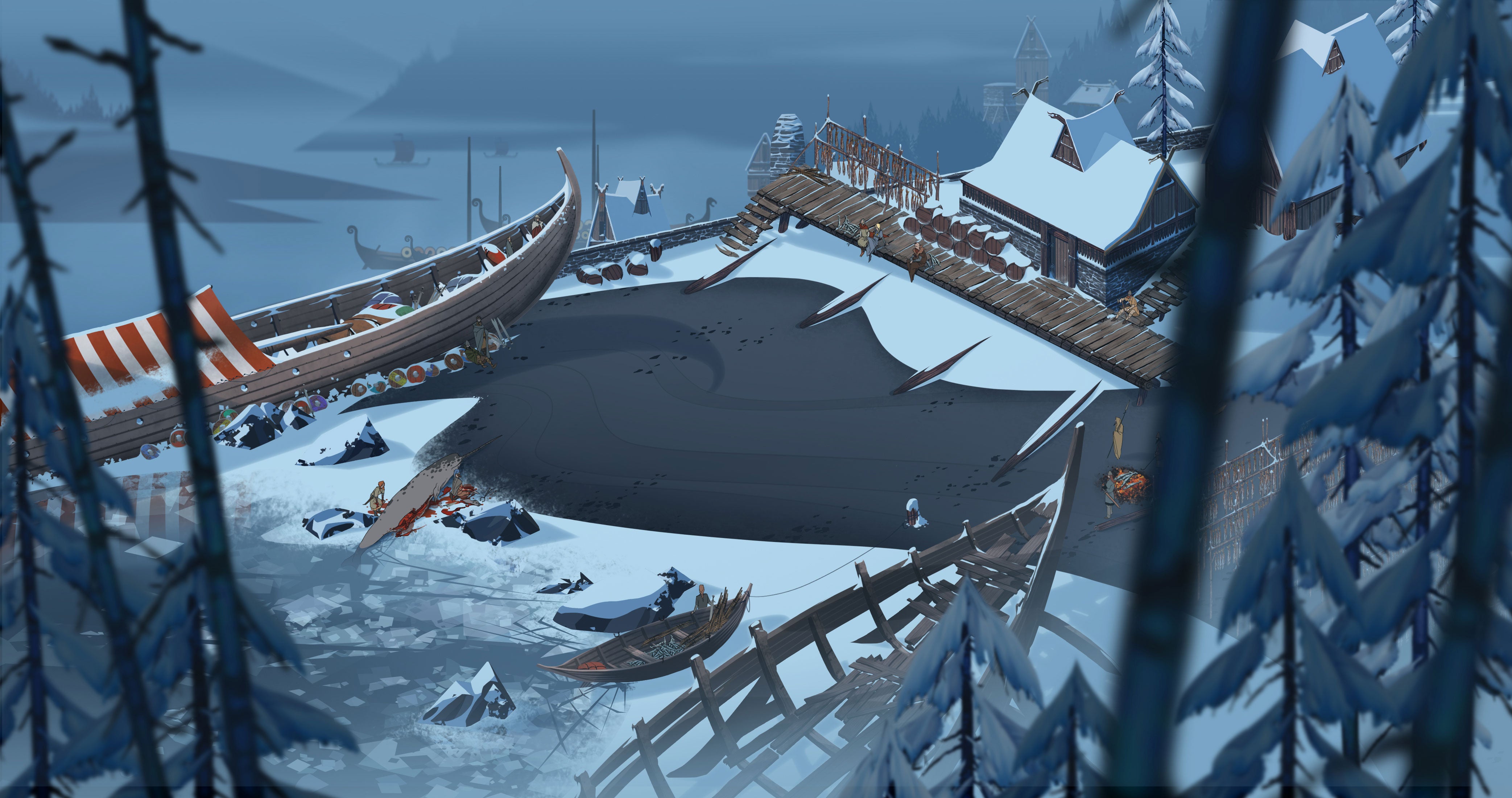 The Art Of The Banner Saga, One Of The Most Beautiful Video Games I've Ever Seen