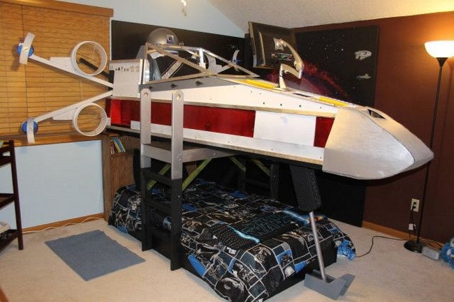 X-Wing Bed Gives Boy The Coolest Childhood On Record
