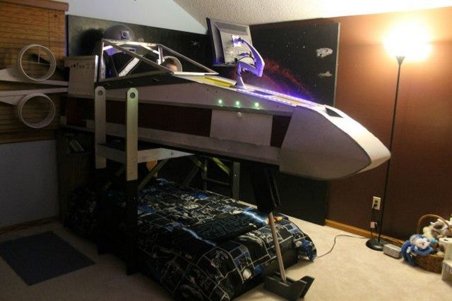 X-Wing Bed Gives Boy The Coolest Childhood On Record