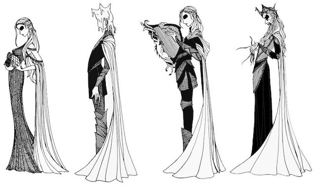 Beautiful black-and-white illustrations put a gothic spin on Game of Thrones
