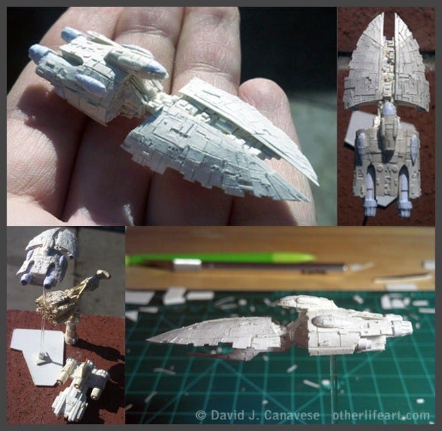 Awesome Man Makes Teeny-Tiny Star Wars Ships