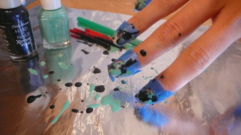 How To Give Yourself Paint-Splattered Jackson Pollock Nails