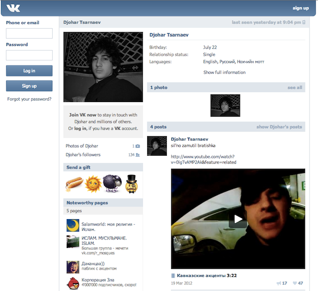 Everything We Know About the Alleged Boston Bombers