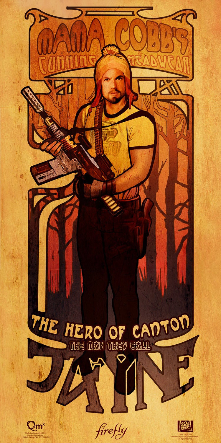 Beautiful Damn Heroes, Part 2: Art Nouveau Tributes to the Men of Firefly