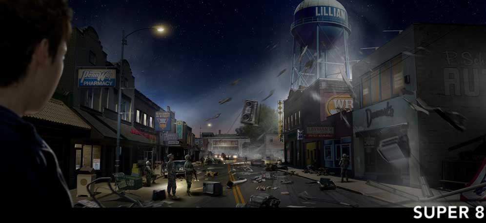 An astounding collection of Super 8 concept art for the Spielberg fetishist