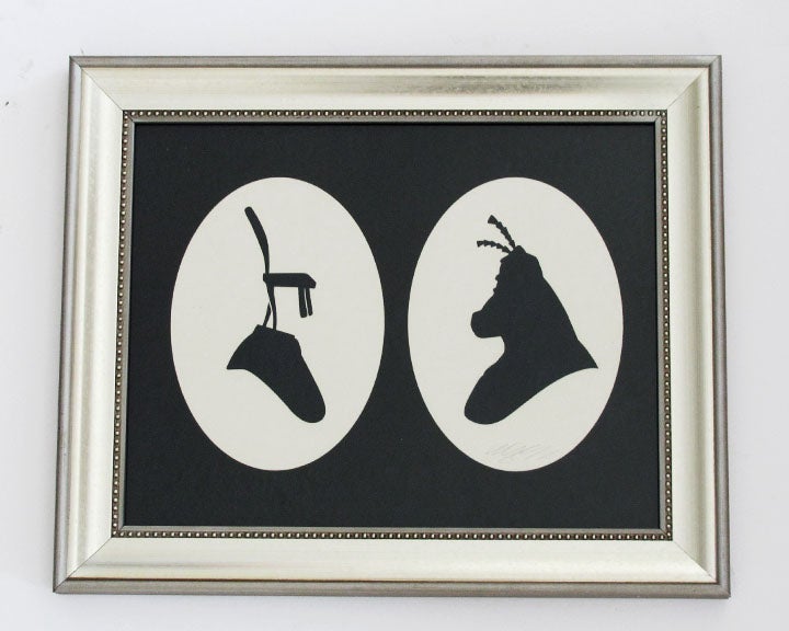 Victorian paper silhouettes of famous (and infamous) scifi characters
