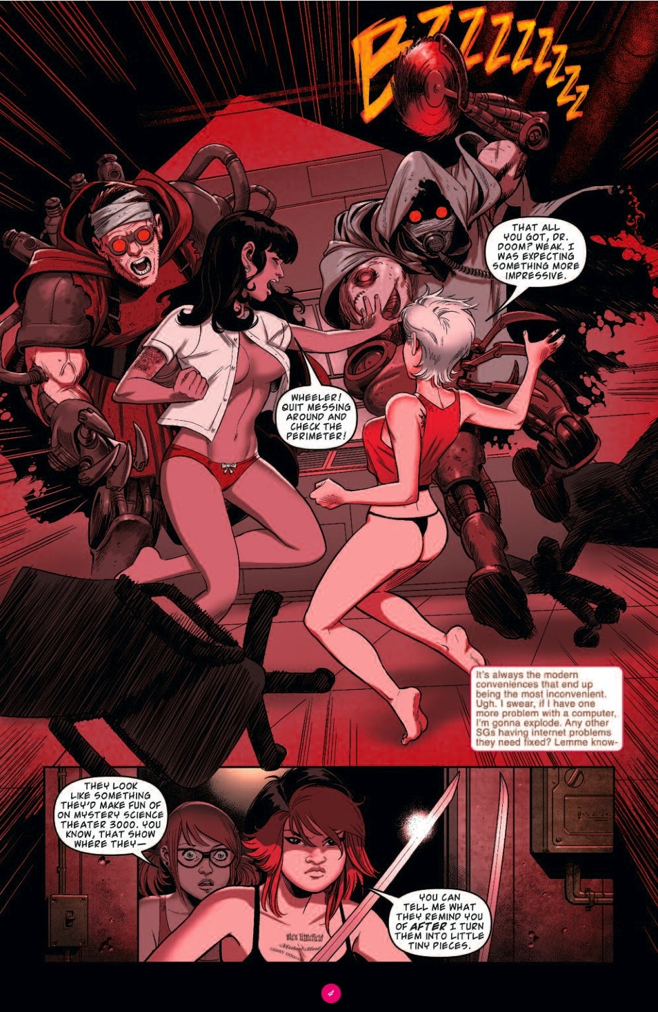 The Suicide Girls comic book! It's a nip-slip dystopia! NSFW!