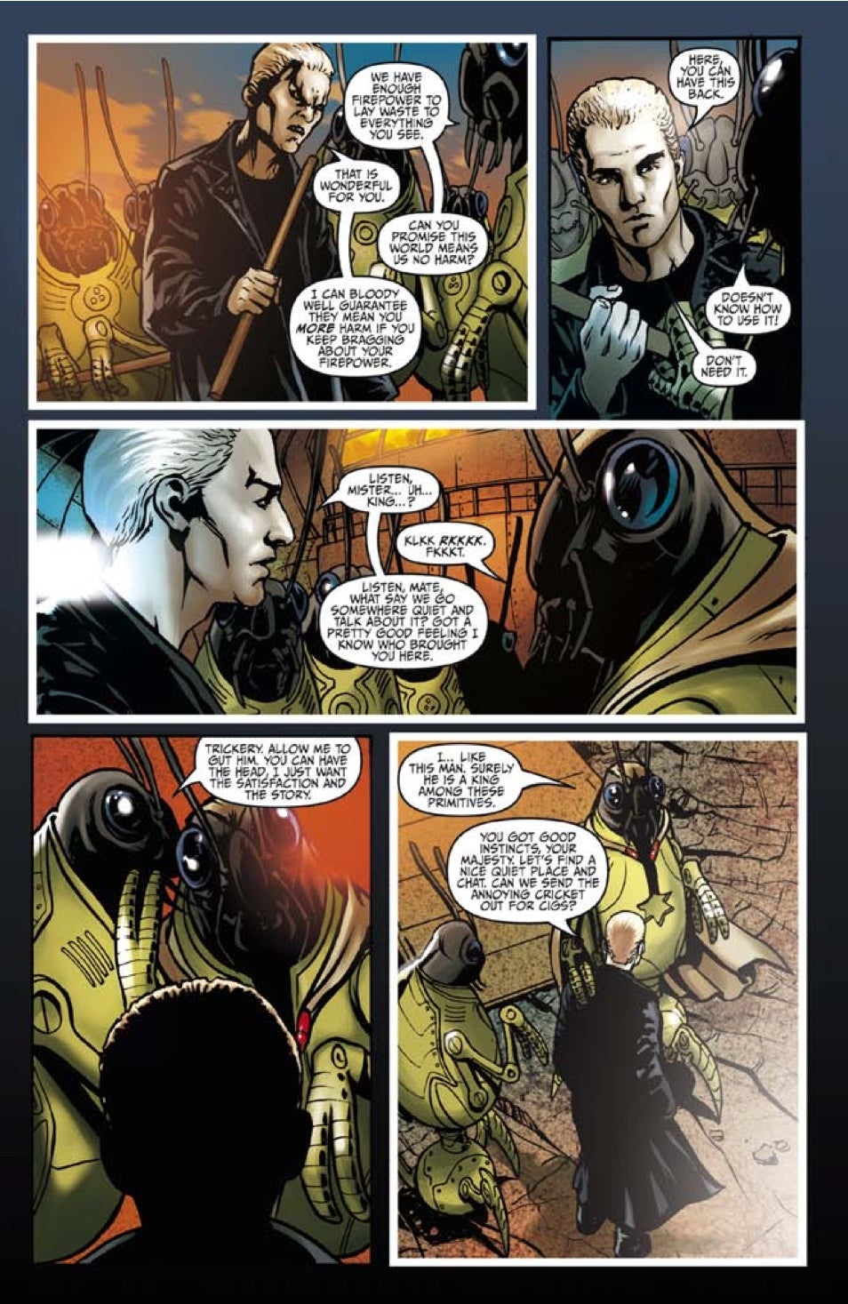 An exclusive sneak peek of the final issue of IDW's Spike miniseries