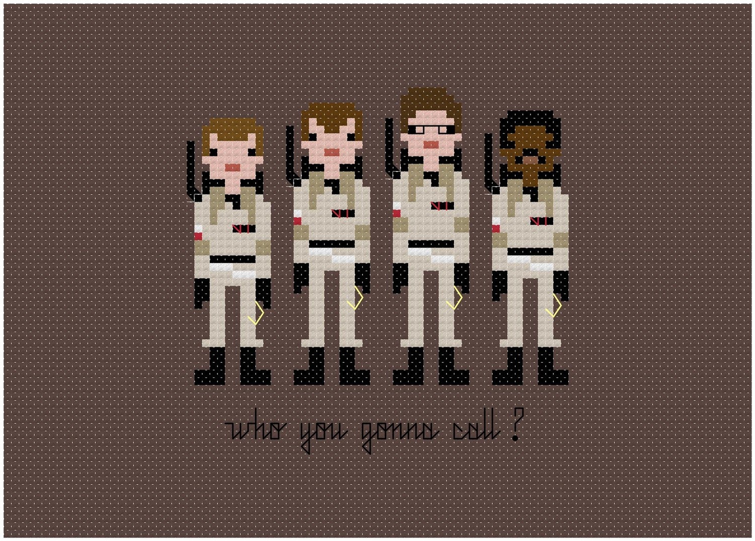 Embroidered samplers put scifi heroes in stitches