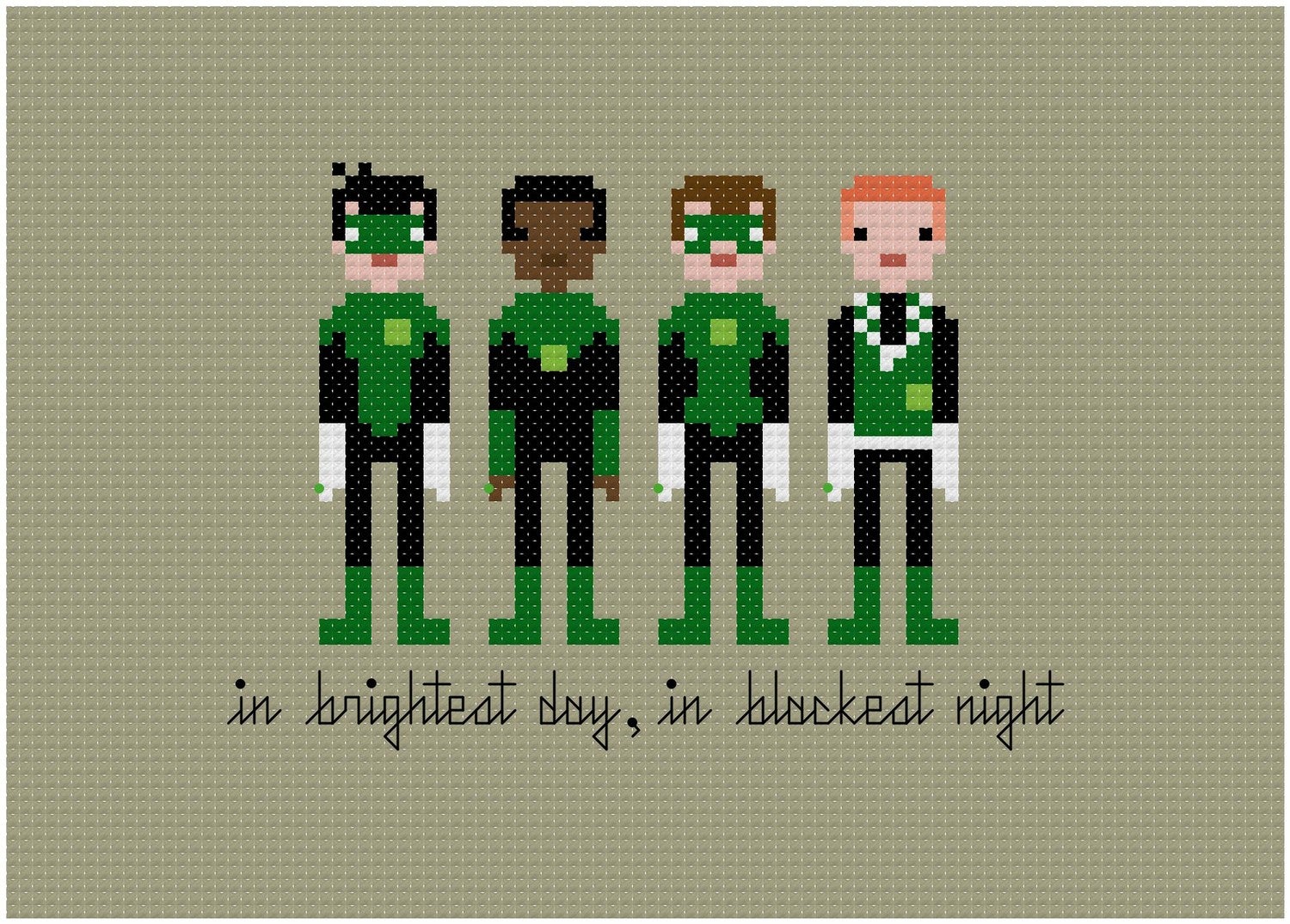 Embroidered samplers put scifi heroes in stitches