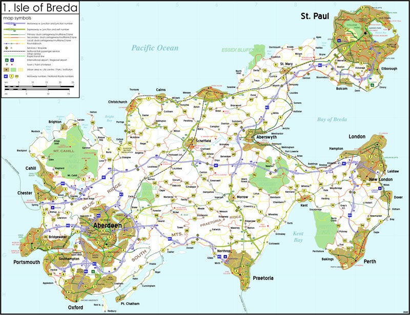 The Curious Art of Science Fiction Road Maps