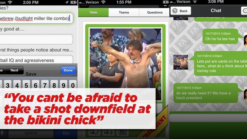 One Man's Epic Review of a "Match.com for NFL Fans"