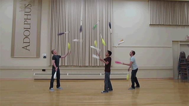 These kids are so good at juggling they must be sorcerers
