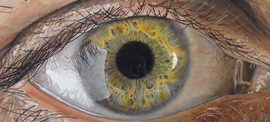 These incredible close-up photos of eyes are actually pencil drawings