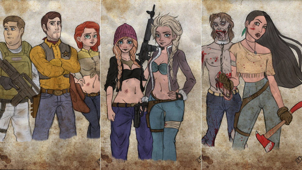 If Disney Characters Were In The Middle of a Zombie Apocalypse