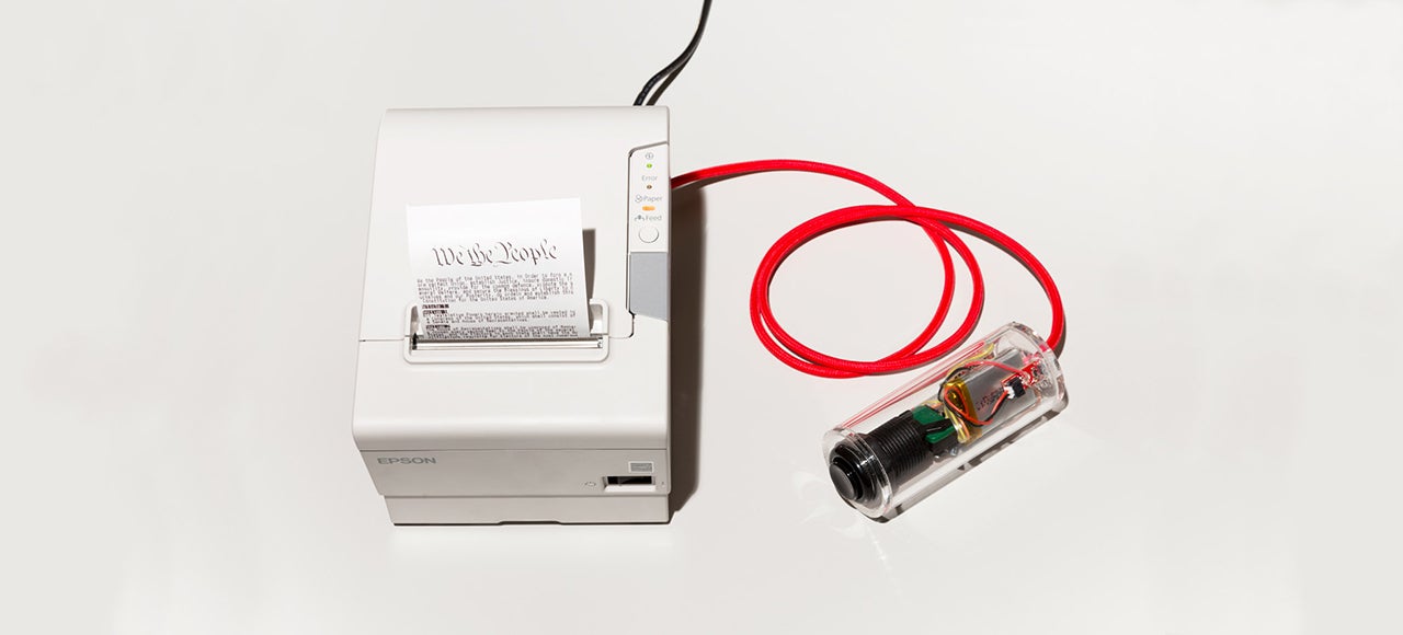 This Handy Hack Makes Any Receipt Printer Spit Out the Constitution