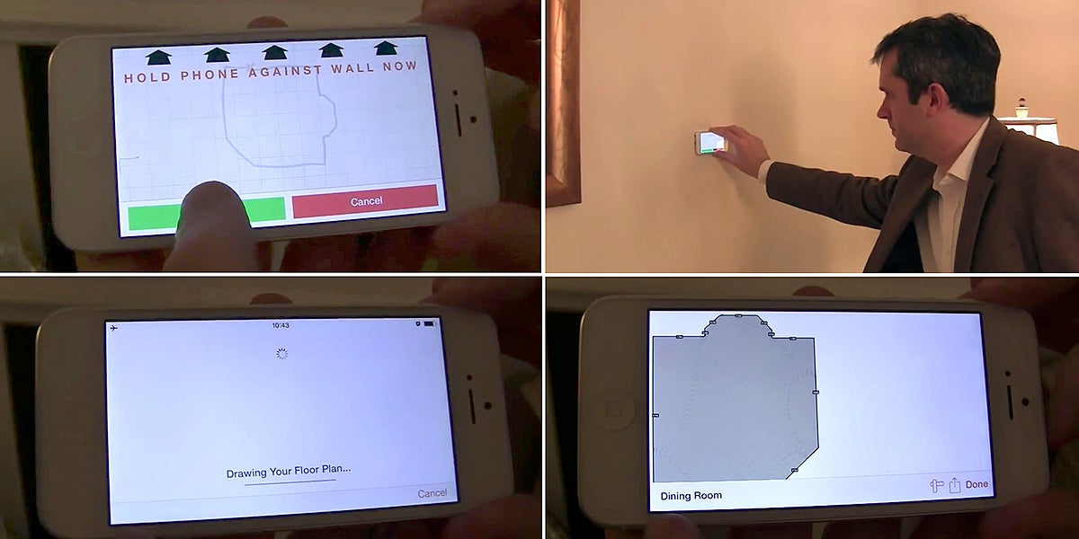Esta ingeniosa app mide la forma y tamaño de cualquier habitación