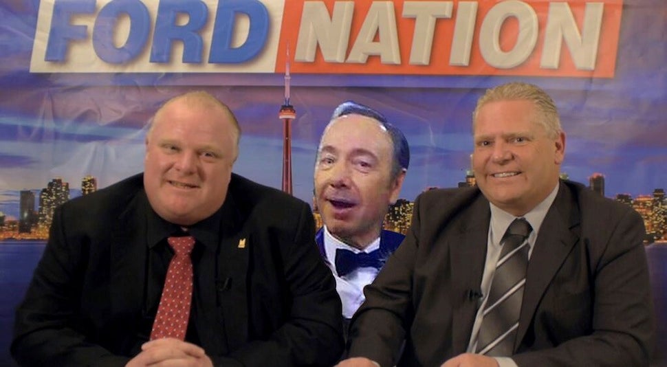 Kevin Spacey Tips Hat to Rob Ford; Ford Has No Idea Who Spacey Is