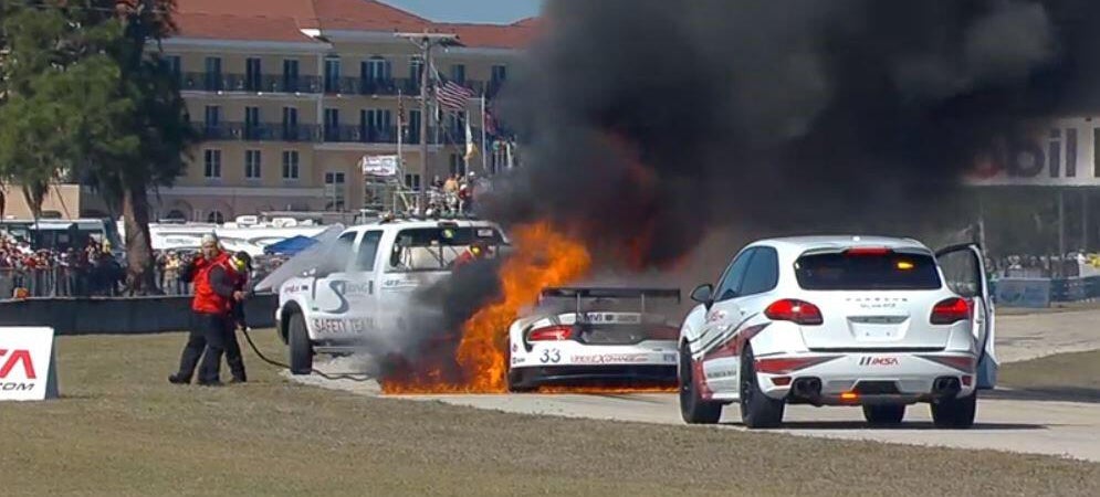 This Is What It Looks Like When A Fueled-Up Racer Bursts Into Flames