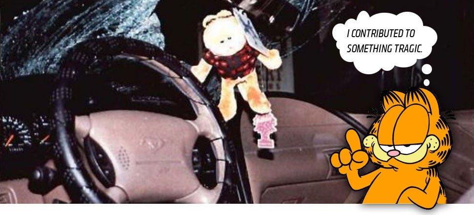 Garfield Causes $473,000 Accident, Still Hates Mondays