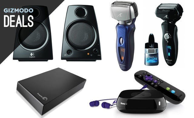 Great Deals on Panasonic Shavers, Logitech Speakers, Roku 3 [Deals]