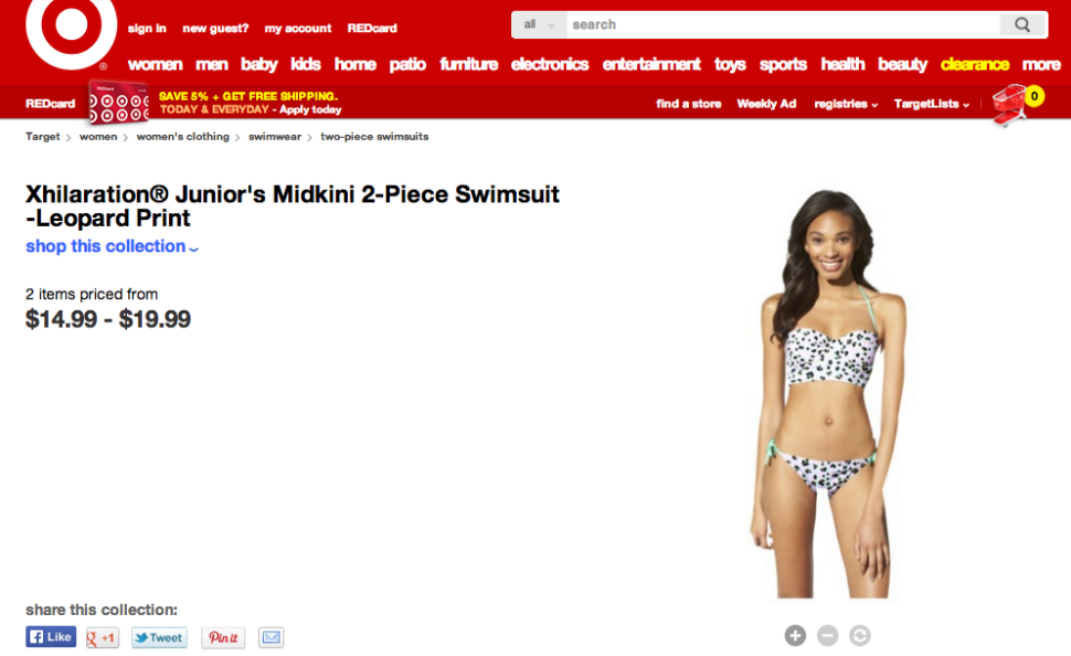 Target Photoshops Junior&#39;s Swimsuit Model With Disastrous Results