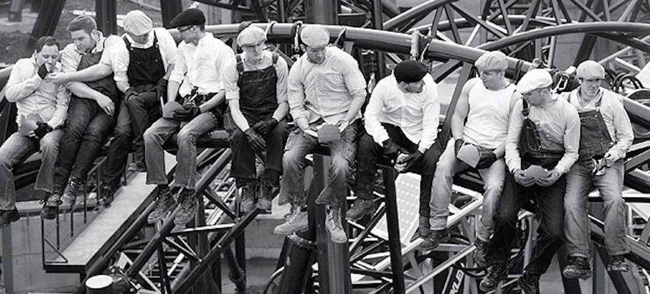 Roller Coaster Workers Recreate an Iconic 1932 Photo