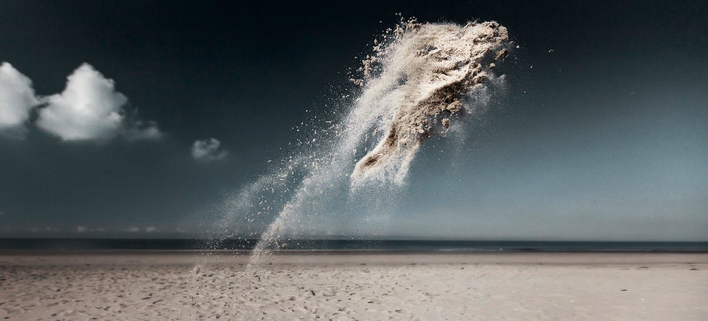 Snapshots of Sand in Mid-Air Look Like Otherworldly Explosions