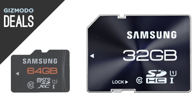 Samsung SD and MicroSD Cards Are Super Cheap Today on Amazon