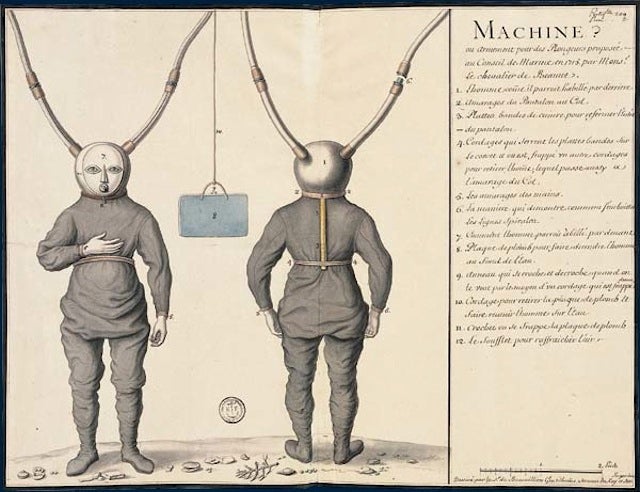 The Strange and Wonderful History of Diving Suits, From 1715 to Today