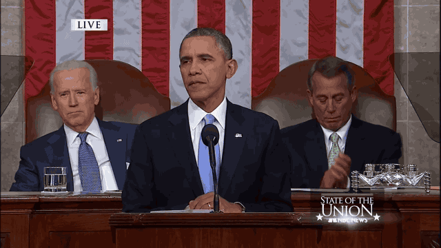 Joe Biden's Shit-Eating Grin is the GIF of the Union