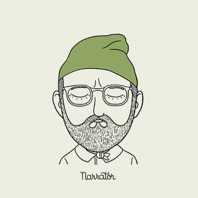 Illustrations of characters from Wes Anderson movies