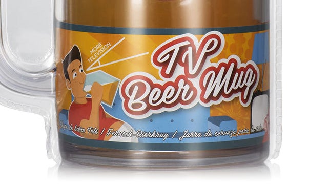 Brilliant Beer Mug Won't Block the TV While You Chug