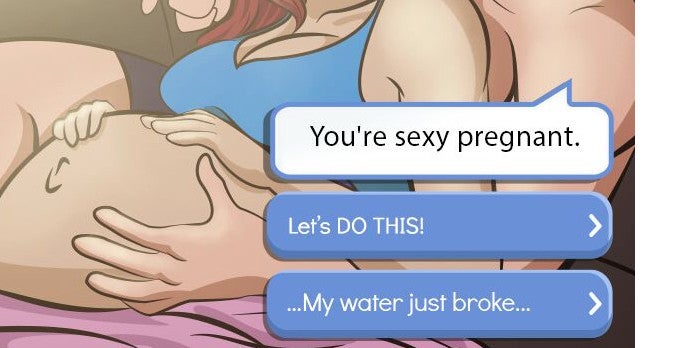 episode choose your story game has pregnancy in it