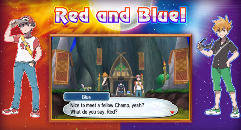 Pokemon Sun And Moon Shows Us Red And Blue As Adults
