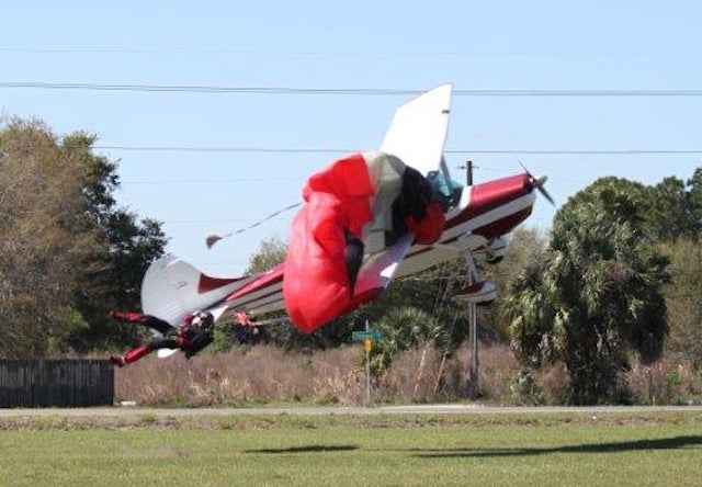 Photos: Plane Crashes Into Skydiver