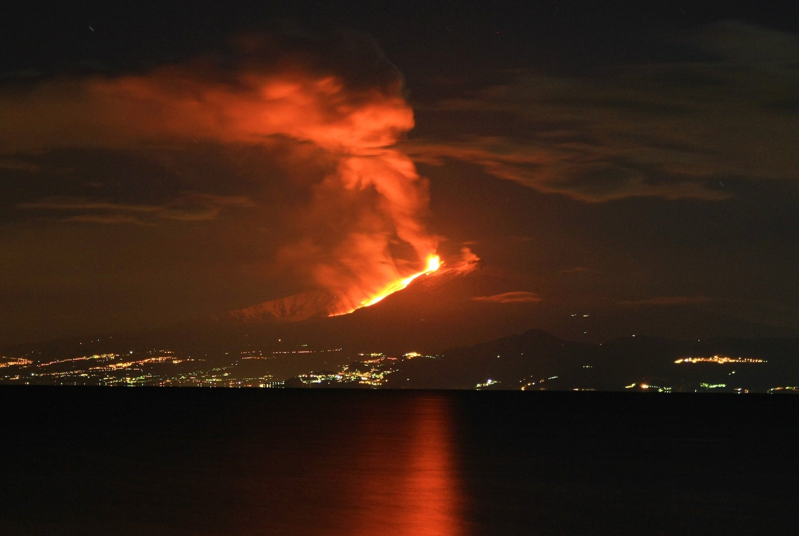 A terrível beleza de erupções vulcânicas e rios de lava