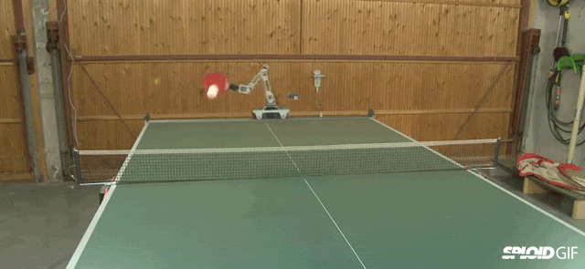 This super nifty one armed robot is better at ping pong than you