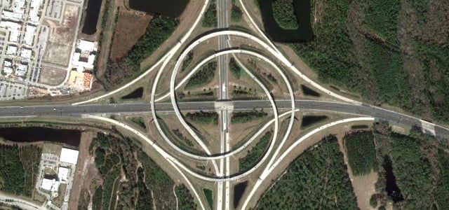 This highway interchange is so damn cool I thought it was fake