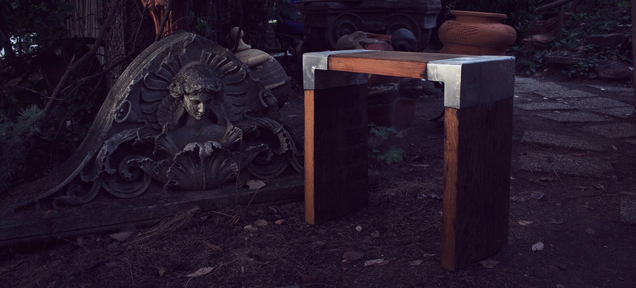 Casting Molten Metal On Wood With a Hungarian Design Master