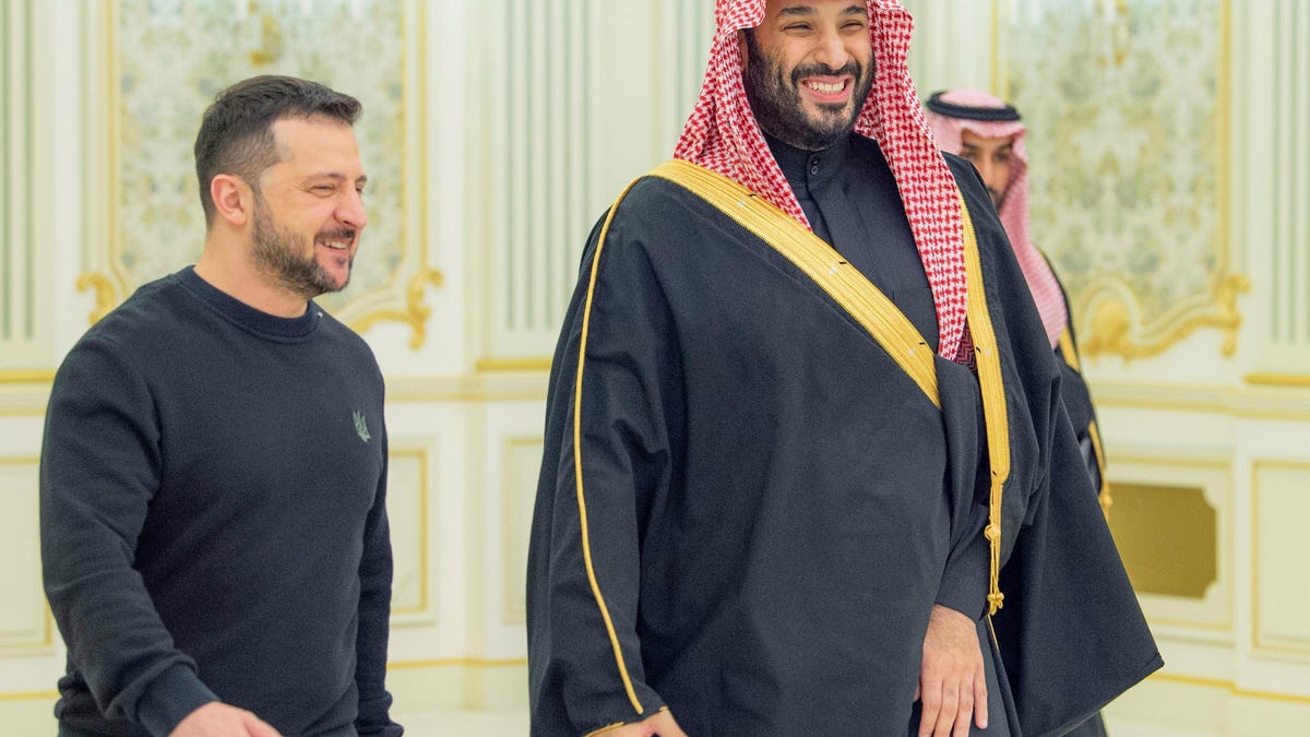 Ukrainian President Zelenskyy Lands In Saudi Arabia To Push For Peace