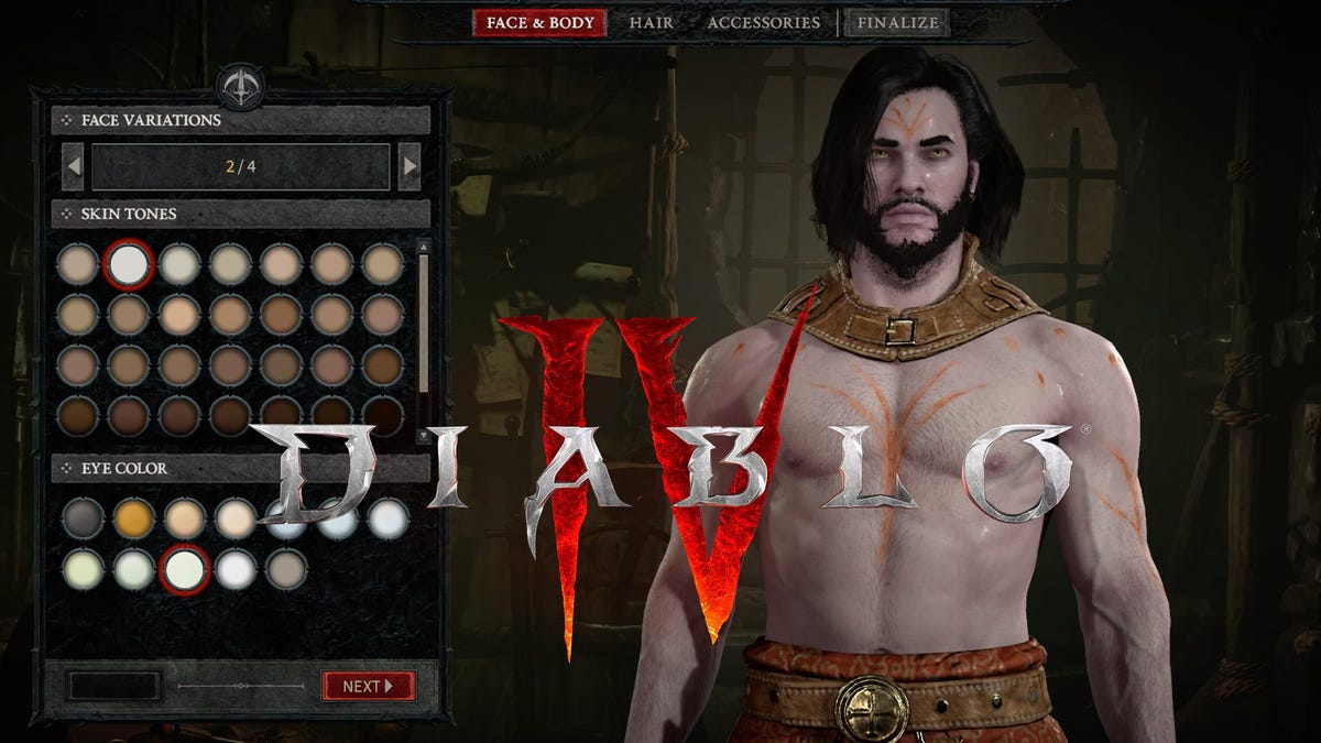 Minutes Of Diablo Iv S Character Creator