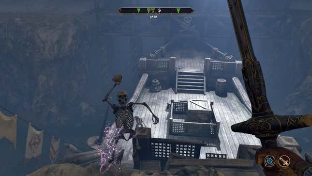 The undead pirate guardians of the Thieves Den in Oblivion Remastered.