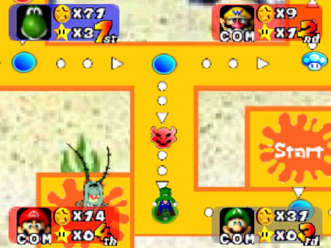 Mario Party 1 Bikini Bottom Block Party Screenshots And Videos Kotaku