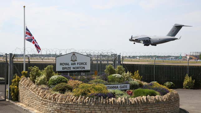 Raf Brize Norton Ist Der Größte Stützpunkt Der Royal Air Force Im Vereinigten Königreich. 