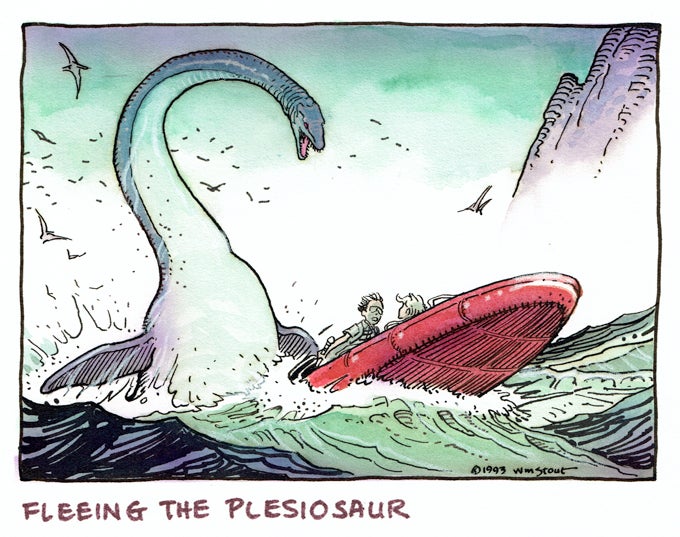 Concept art de la serie animada de Jurassic Park