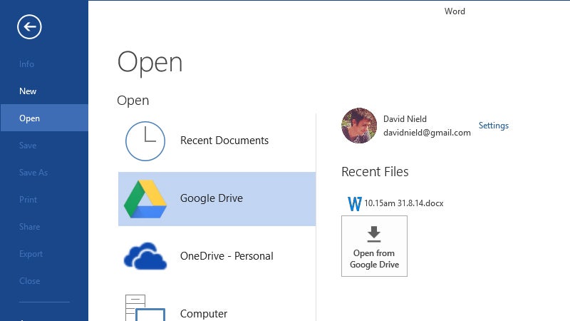 google drive plug in for microsoft office mac