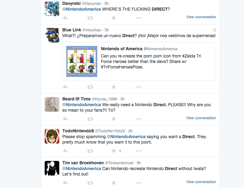 Nintendo Fans Are Thirsty For A New Nintendo Direct 02