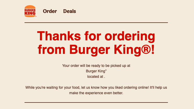 Burger King Sends Out Ghost Receipts for Blank Orders